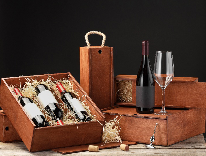 Elegancko wystawione wina